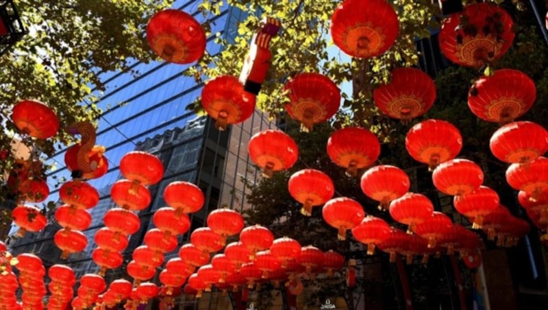 Chinesische Laternen in Sydney (Bild: AFP)