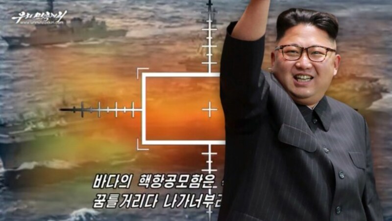 (Bild: YouTube.com/uriminzokkiri, APA/AFP/KCNA/KNS)