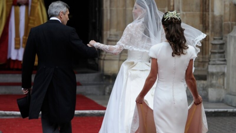 Ihr Po machte Pippa Middleton zum heimlichen Star der Royal Wedding. (Bild: AP)