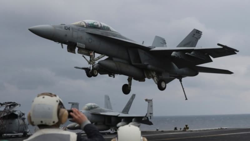 Die Boeing F/A-18 Super Hornet der US-Navy (Bild: Associated Press)