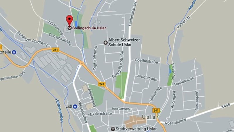 An dieser Schule plante der 16-jährige Deutsche einen Amoklauf. (Bild: Screenshot google.maps)