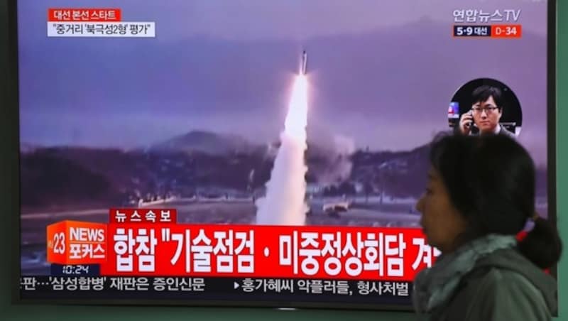 Besonders die von Nordkorea forcierte Entwicklung einer Atomrakete missfällt den Vereinigten Staaten. (Bild: AFP)