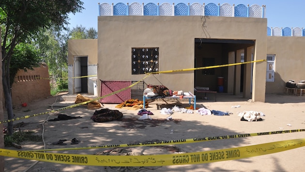 20 Menschen wurden im Ali Muhammad Gujjar Schrein ermordet. (Bild: AFP)