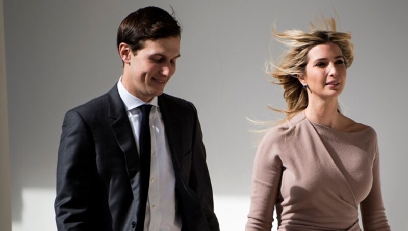 Jared Kuschner mit seiner Frau Ivanka Trump (Bild: AFP)