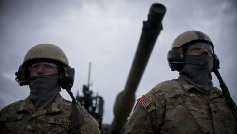 US-Soldaten im Rahmen einer Übung in Bulgarien im April 2016 (Bild: APA/AFP/NIKOLAY DOYCHINOV)