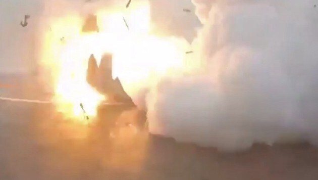 Die Explosion der "Falcon 9"-Rakete im Jänner 2016 (Bild: instagram.com/elonmusk)