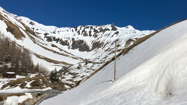 Blick zurück ins Guttal Richtung Brennkogel (weißer Gipfel rechts) (Bild: Hannes Wallner)