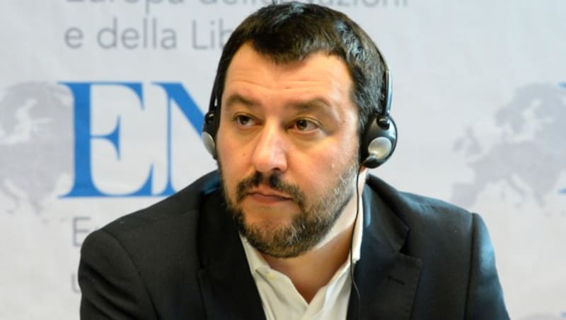 Matteo Salvini, Chef der italienischen Partei Lega Nord (Bild: AFP)