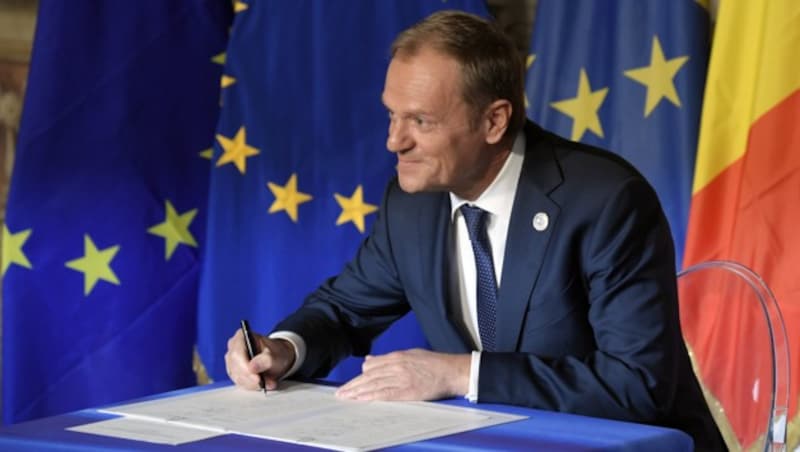 EU-Ratspräsident Donald Tusk (Bild: AFP)