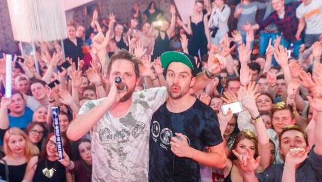 Marco Wagner (r.)mit David Eichtinger im Lusthouse mit ihrem Song "Boyfriends". (Bild: Pressefoto Scharinger © Daniel Scharinger)