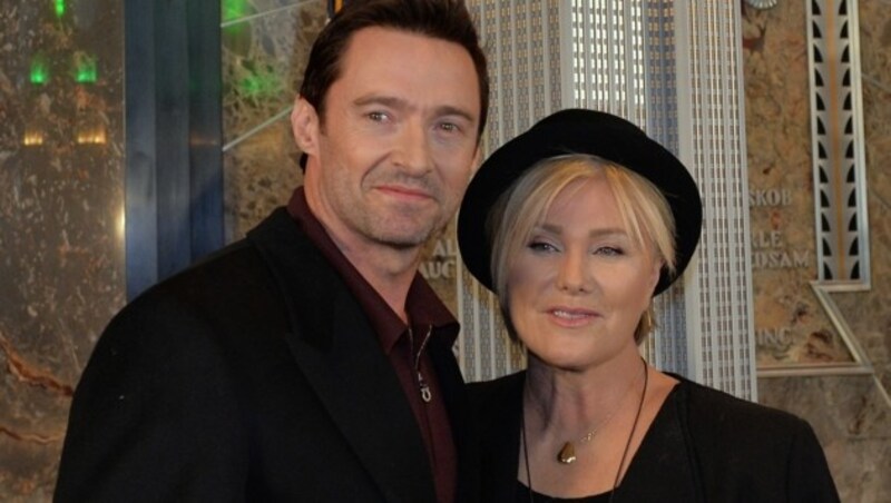 Hugh Jackman liebt seit Jahren nur eine: seine um 13 Jahre ältere Ehefrau Deborra-Lee Furness. (Bild: AFP)