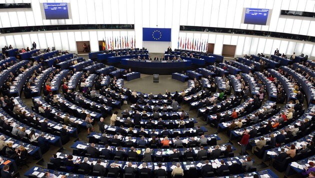 Das EU-Parlament in Straßburg (Bild: EPA)