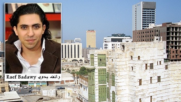 „Beleidigung des Islam“: 1000 Stockhiebe und zehn Jahre Haft für Blogger Raif Badawi (Bild: AP, change.org)