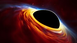 Künstlerische Illustration eines supermassereichen Schwarzen Lochs (Bild: ESO, ESA/Hubble, M. Kornmesser)