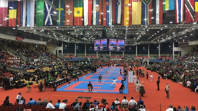 Die Karate-WM in Linz hatte zu viele Teilnehmer und zu wenige Besucher. (Bild: Mario Ruhmanseder)