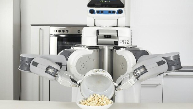Pizza backen, Popcorn poppen: Für Roboter ist Kochen eine höchst komplexe Angelegenheit. (Bild: Michael Memminger)