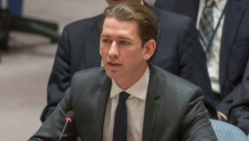 Außenminister Sebastian Kurz (Bild: The Associated Press)