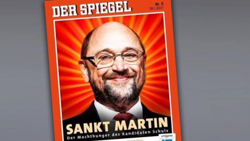 Titelheld des Nachrichtenmagazins "Der Spiegel": Hat Schulz zu großen Machthunger? (Bild: "Der Spiegel")