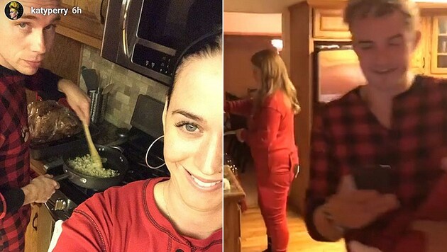 Katy Perry und Orlando Bloom feierten gemeinsam Thanksgiving. (Bild: instagram.com/katyperry)