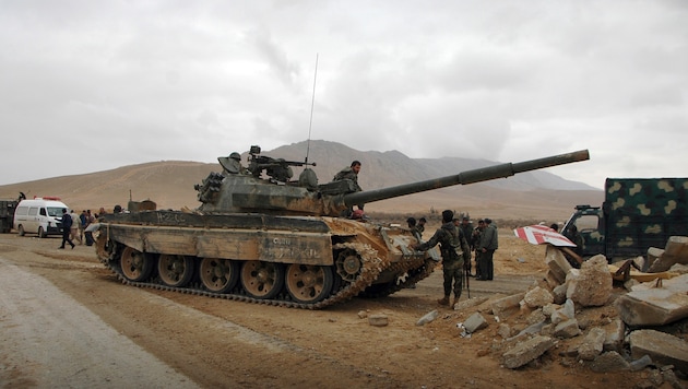 Syrische Regierungstruppen haben zum zweiten Mal den IS aus Palmyra vertrieben. (Bild: AFP)