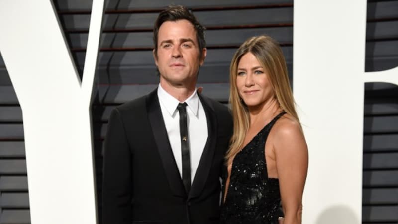 Justin Theroux und Jennifer Aniston (Bild: Evan Agostini/Invision/AP)