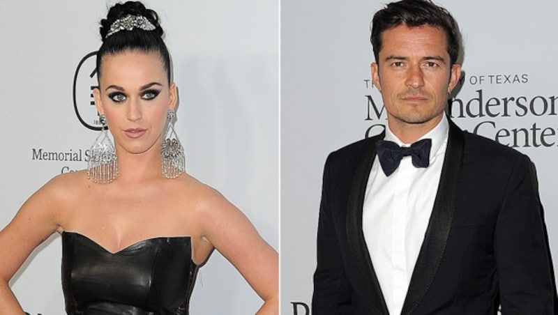 Katy Perry und Orlando Bloom (Bild: APA/AFP/ANGELA WEISS)