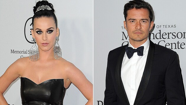 Katy Perry und Orlando Bloom (Bild: APA/AFP/ANGELA WEISS)
