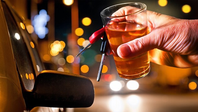 The drunk driver was caught. (symbolic picture) (Bild: thinkstockphotos.de)