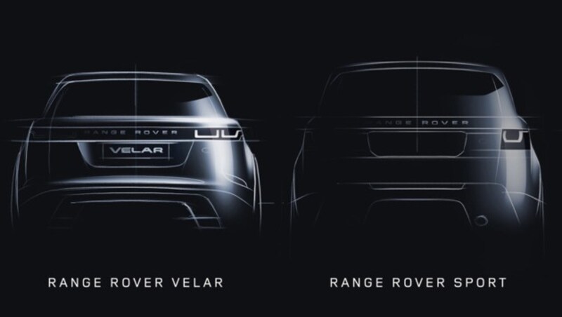 Range Rover Velar im Vergleich zum Range Rover Sport (Bild: Land Rover)