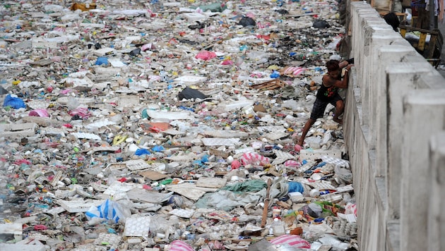 Plastikmüll im Meer (Bild: AFP)