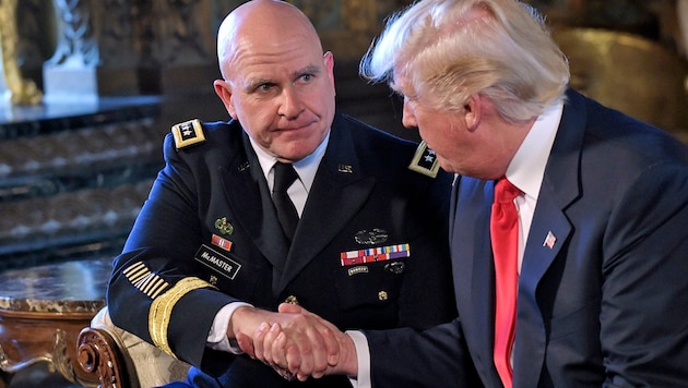 General McMaster mit Präsident Trump (Bild: ASSOCIATED PRESS)