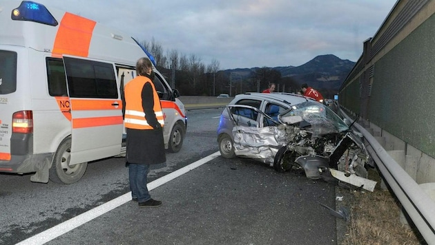 Auf der Brucker Schnellstraße (S35) kam es zur Kollision. (Bild: APA/S. ULLRICH - FROHNLEITEN)