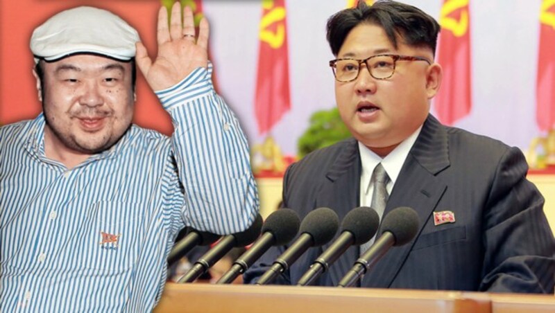 Ließ tatsächlich Kim Jong Un seinen Halbbruder Kim Jong Nam ermorden? (Bild: KCNA, AP/Shin In-seop)