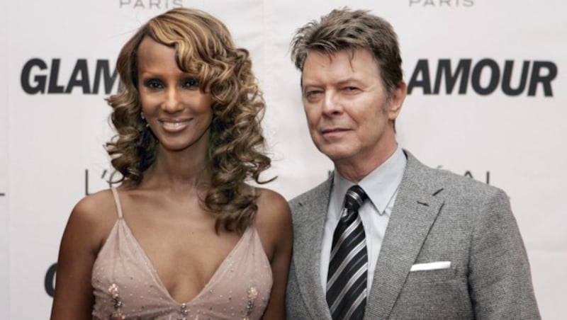 David Bowie und seine Ehefrau Iman (Bild: STAN HONDA / AFP / picturedesk.com)