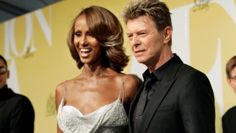 David Bowie und Ehefrau Iman (Bild: AP)