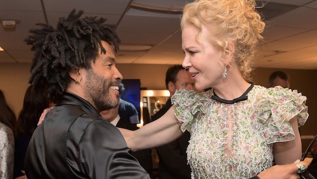 Lenny Kravitz und Nicole Kidman (Bild: AFP)