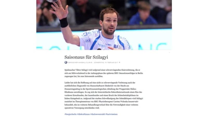 (Bild: Facebook.com/BergischerHC (Screenshot))