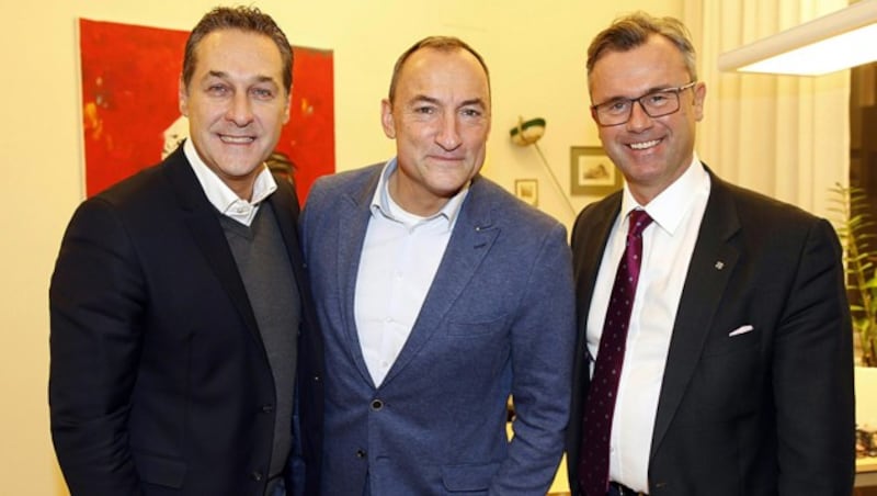 FPÖ-Spitzenkandidat Mario Eustacchio: Rückendeckung von Heinz-Christian Strache und Norbert Hofer (Bild: APA/Erwin Scheriau)