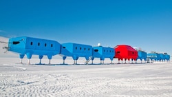 Die acht Module der Forschungsstation "Halley VI" (Bild: British Antarctic Survey)
