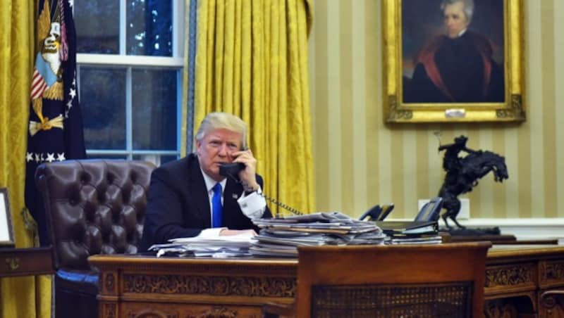 Donald Trump im Oval Office (Bild: AFP)