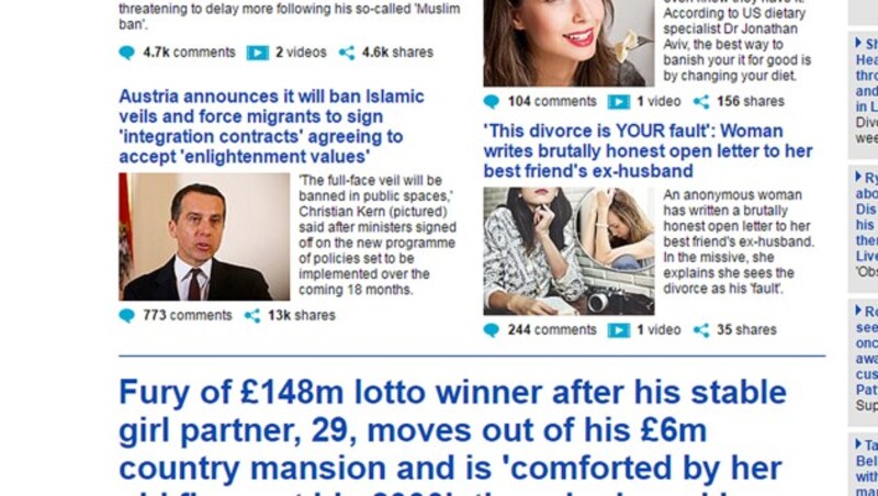 (Bild: DailyMail.co.uk (Screenshot))