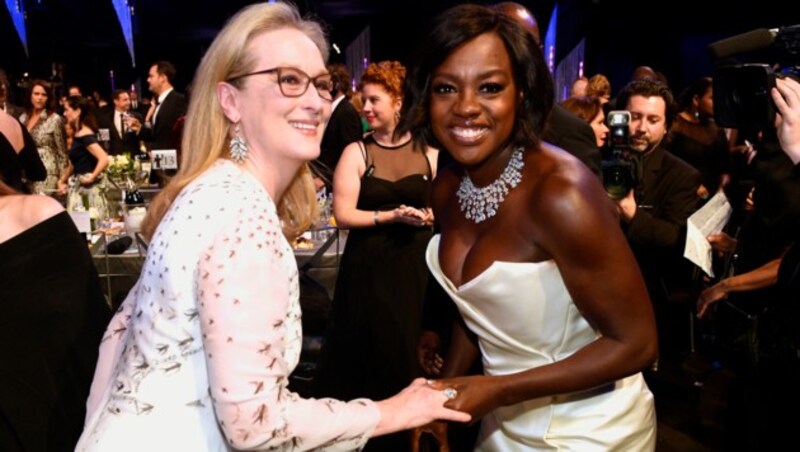 Meryl Streep und Viola Davis (Bild: Jordan Strauss/Invision/AP)