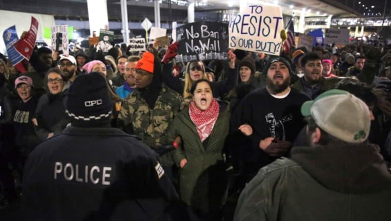 Proteste in Chicago (Bild: ASSOCIATED PRESS)