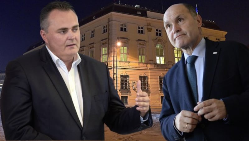 Verteidigungsminister Doskozil und Innenminister Sobotka (Bild: APA/Hans Punz, APA)