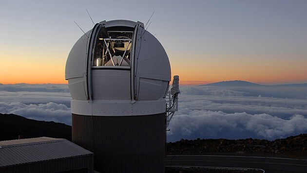 Das Pan-STARRS-Teleskop PS1 auf dem Haleakala auf Hawaii (Bild: PS1SC/Rob Ratkowski)