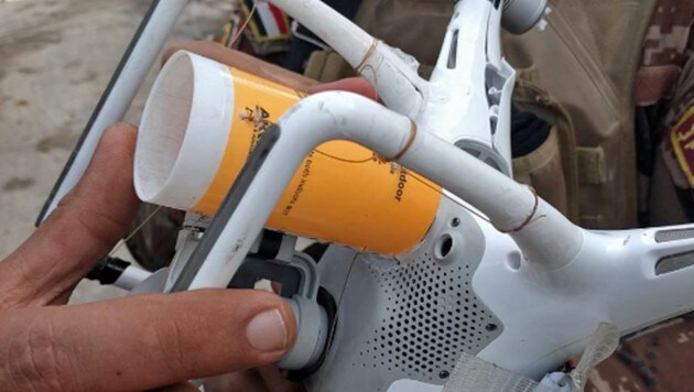 Der IS stattete handelsübliche Drohnen mit Granaten-Abwurfvorrichtungen aus. (Bild: instagram.com/mitchell.utterback)