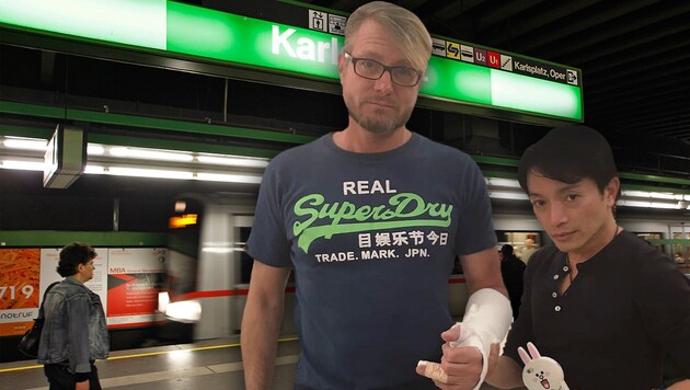 Modedesigner La Hong ist schockiert, dass sein Freund, Bratschist Michael B., attackiert wurde. (Bild: Reinhard Holl)