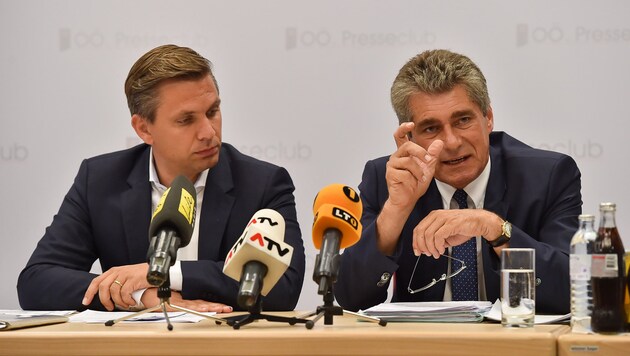 Wolfgang Hattmannsdorfer (ÖVP, li.) und Herwig Mahr (FPÖ) sind sich einig. (Bild: Harald Dostal)
