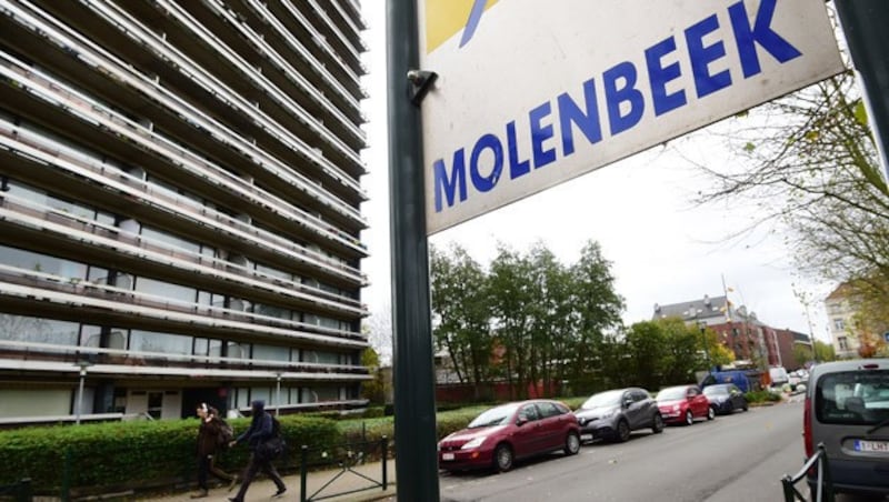 Zahlreiche belgische Attentäter stammen aus dem Stadtteil Molenbeek. (Bild: APA/AFP/EMMANUEL DUNAND)