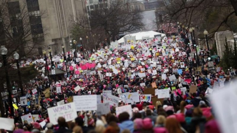 Demonstranten in Washington (Bild: AFP)